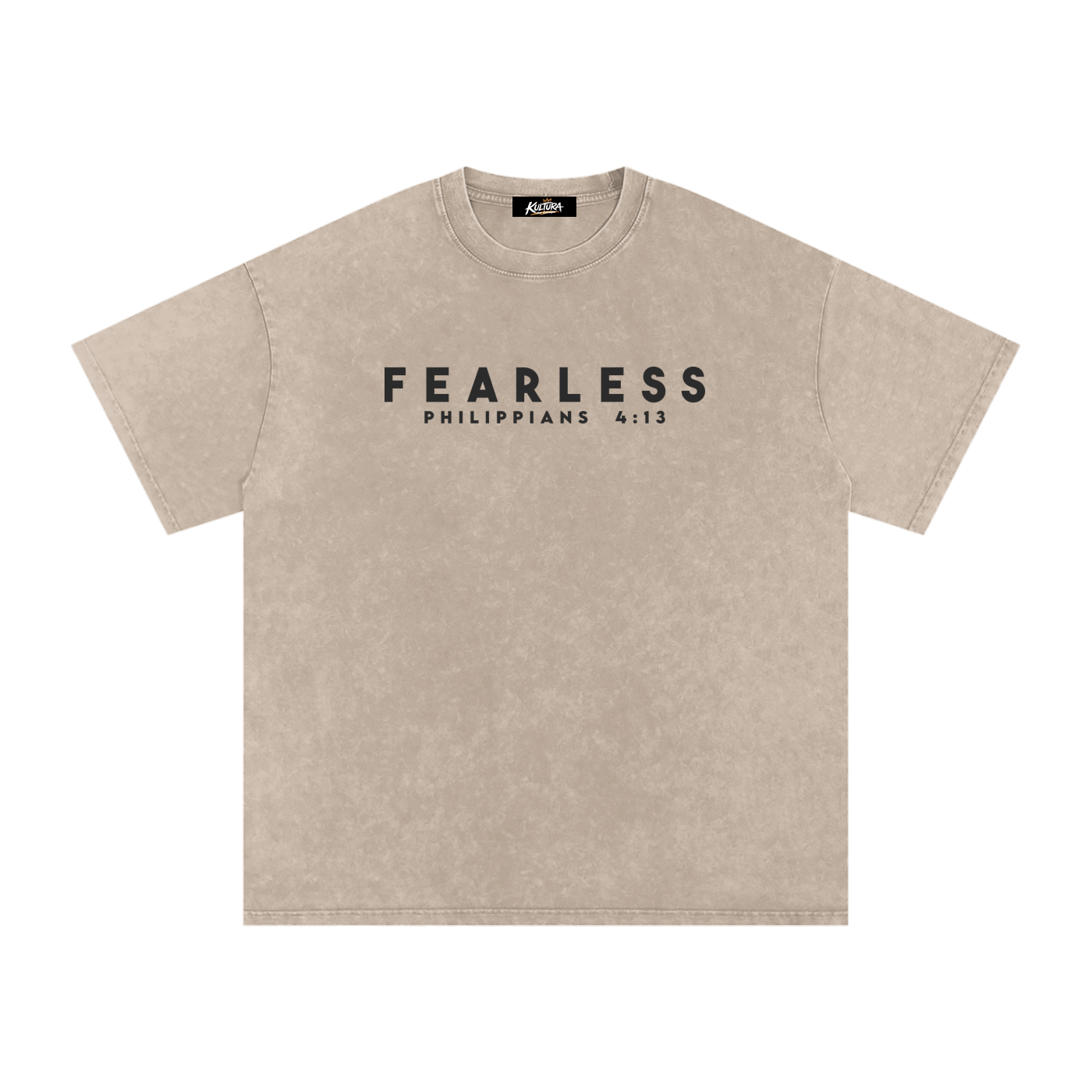 FEARLESS DTG Snow Washed Oversized Cotton T-Shirt
