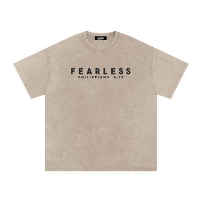 FEARLESS DTG Snow Washed Oversized Cotton T-Shirt