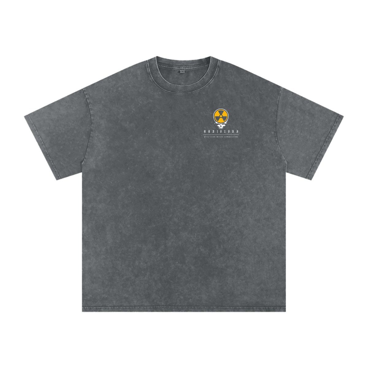 RadSkull Snow Washed Oversized Cotton T-Shirt