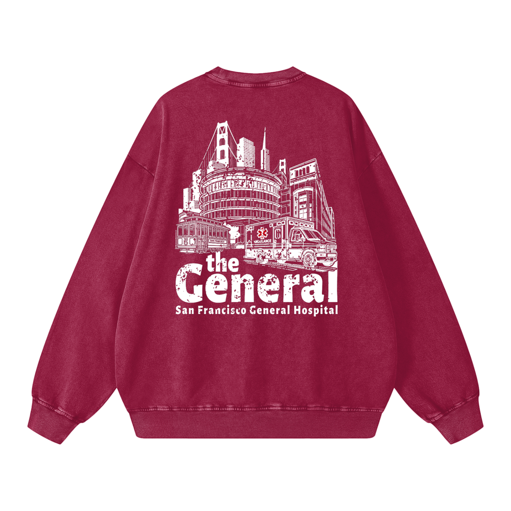 theGeneral Snow Washed Oversized Sweatshirt