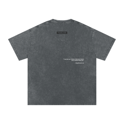 FEARLESS DTG Snow Washed Oversized Cotton T-Shirt