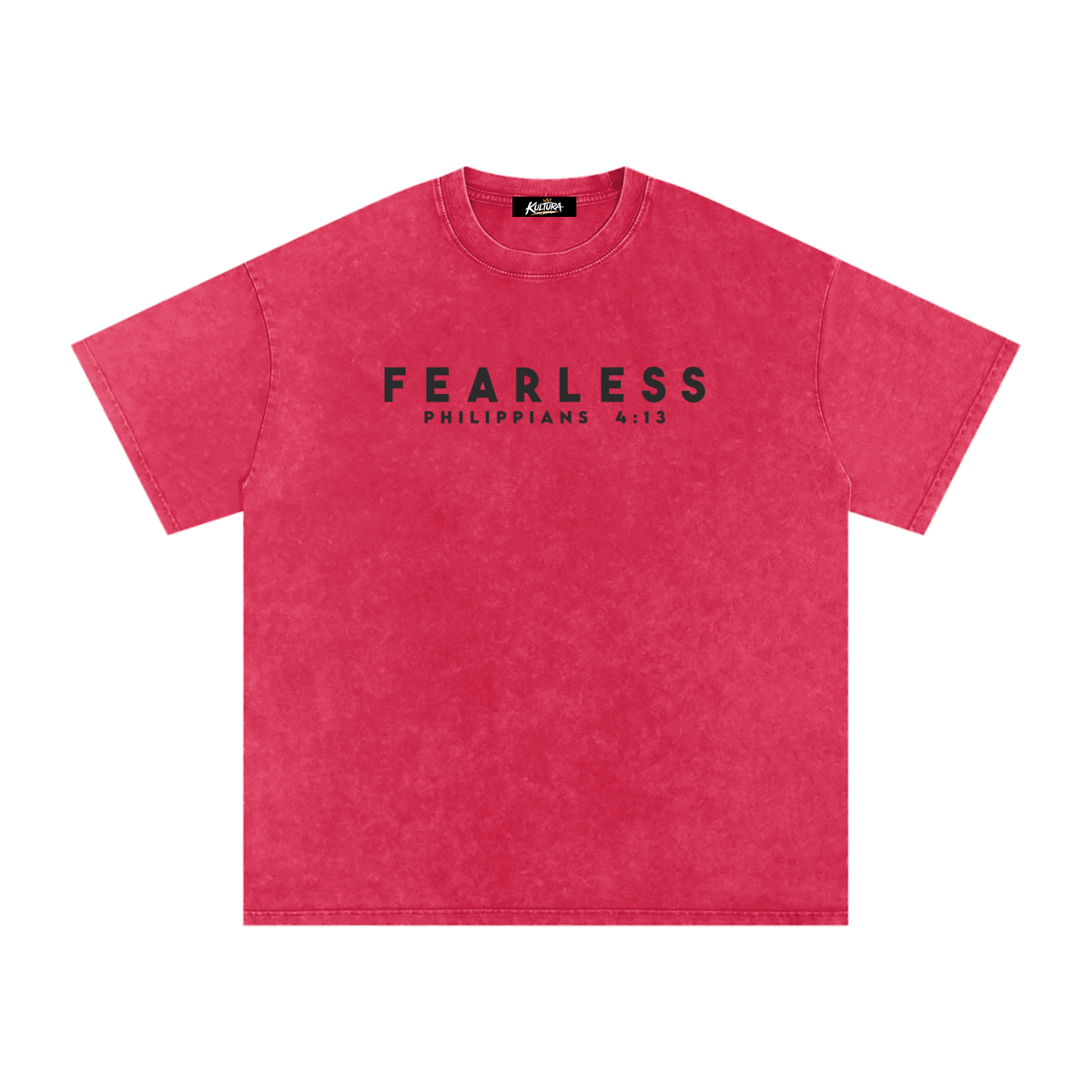 FEARLESS DTG Snow Washed Oversized Cotton T-Shirt