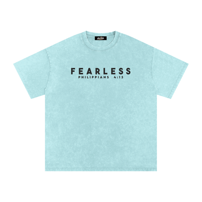 FEARLESS DTG Snow Washed Oversized Cotton T-Shirt