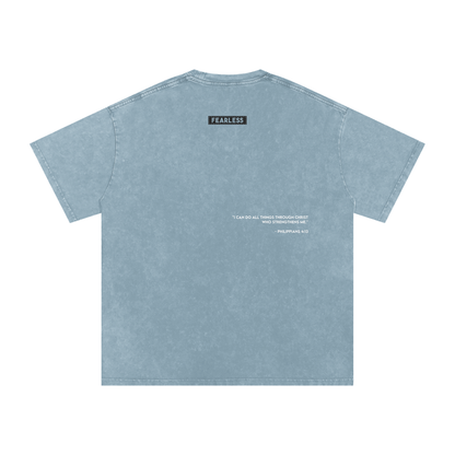 FEARLESS DTG Snow Washed Oversized Cotton T-Shirt