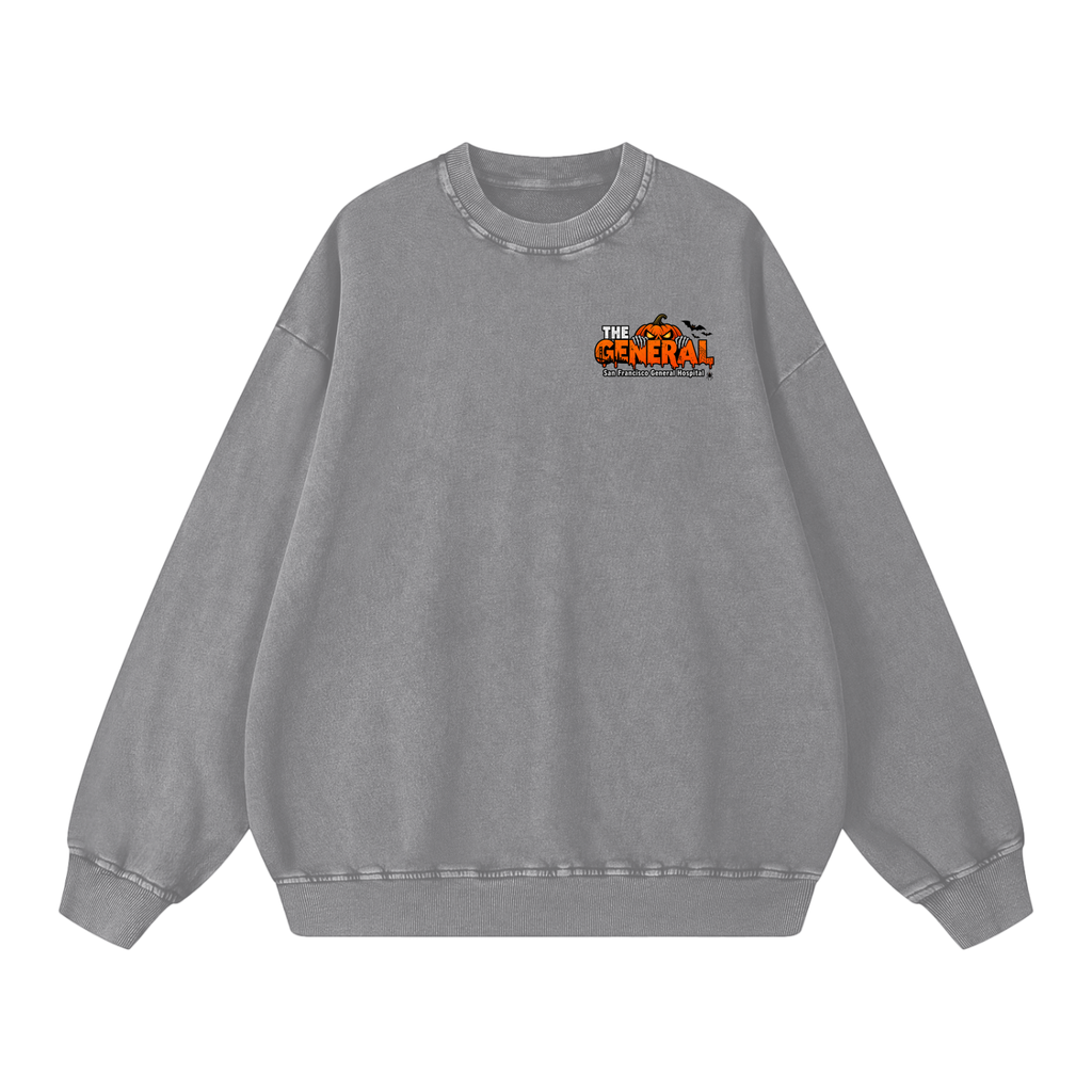 theGeneral Halloween Snow Washed Oversized Sweatshirt