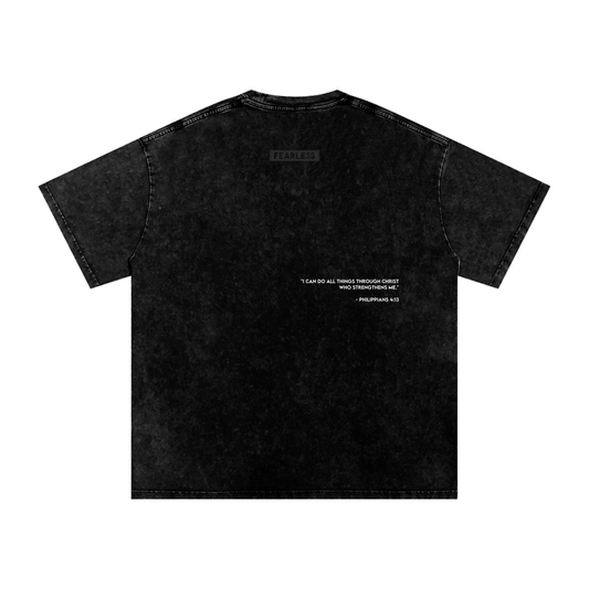 FEARLESS DTG Snow Washed Oversized Cotton T-Shirt