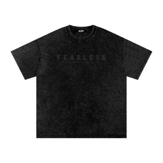 FEARLESS DTG Snow Washed Oversized Cotton T-Shirt