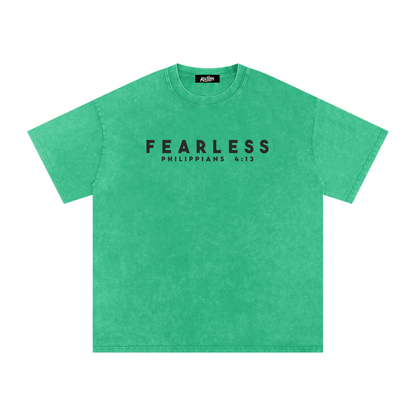 FEARLESS DTG Snow Washed Oversized Cotton T-Shirt