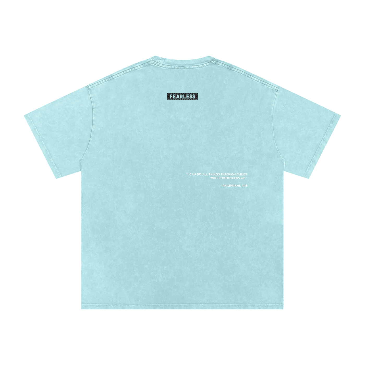 FEARLESS DTG Snow Washed Oversized Cotton T-Shirt