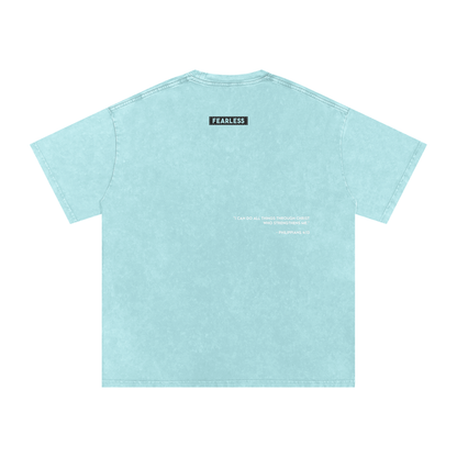 FEARLESS DTG Snow Washed Oversized Cotton T-Shirt