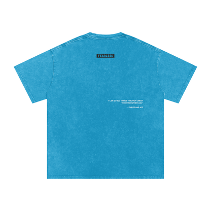 FEARLESS DTG Snow Washed Oversized Cotton T-Shirt