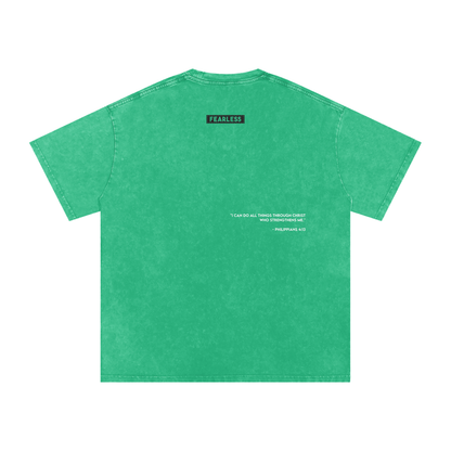 FEARLESS DTG Snow Washed Oversized Cotton T-Shirt