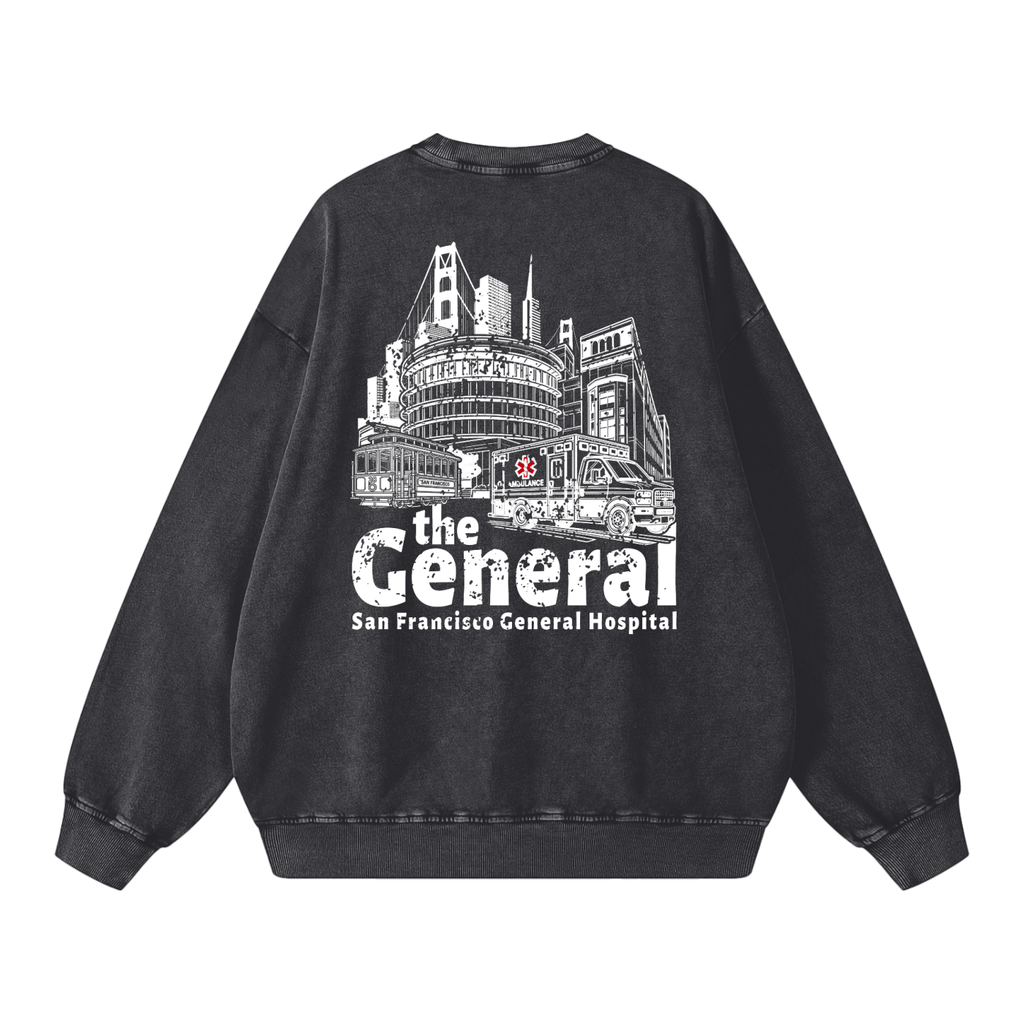 theGeneral Snow Washed Oversized Sweatshirt