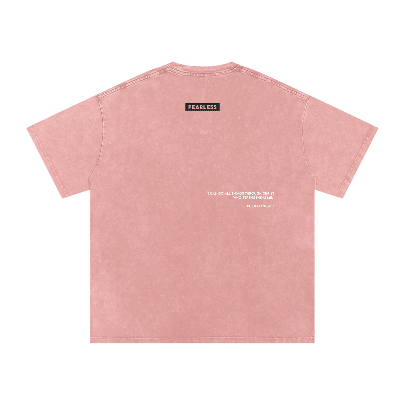 FEARLESS DTG Snow Washed Oversized Cotton T-Shirt