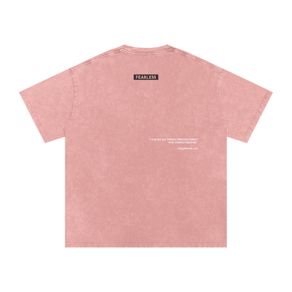 FEARLESS DTG Snow Washed Oversized Cotton T-Shirt