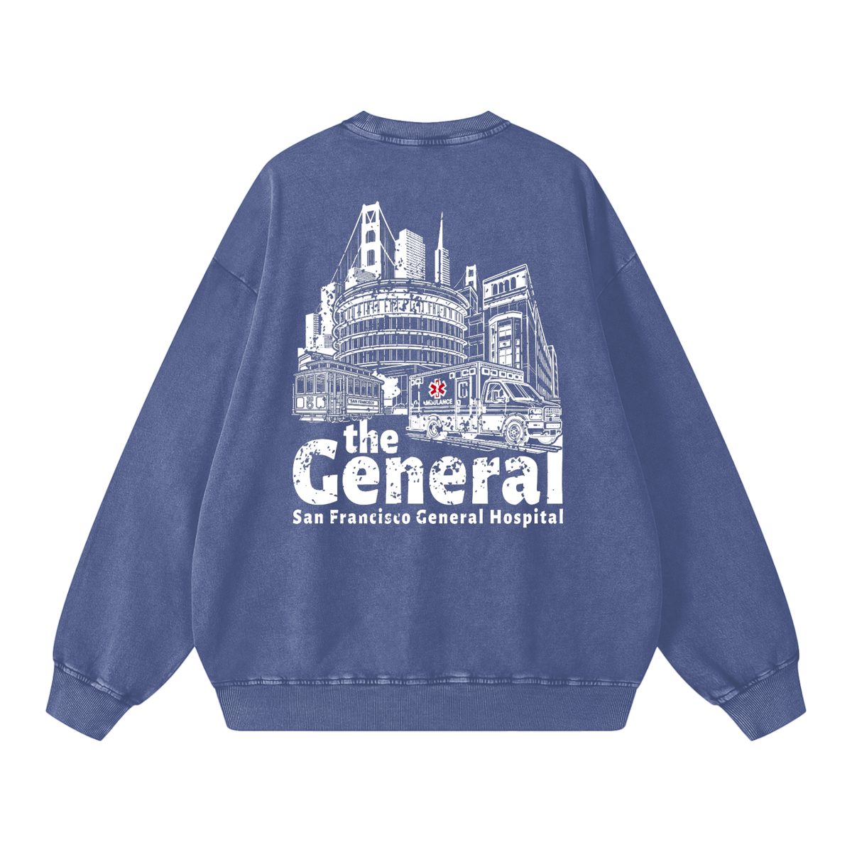 theGeneral Snow Washed Oversized Sweatshirt