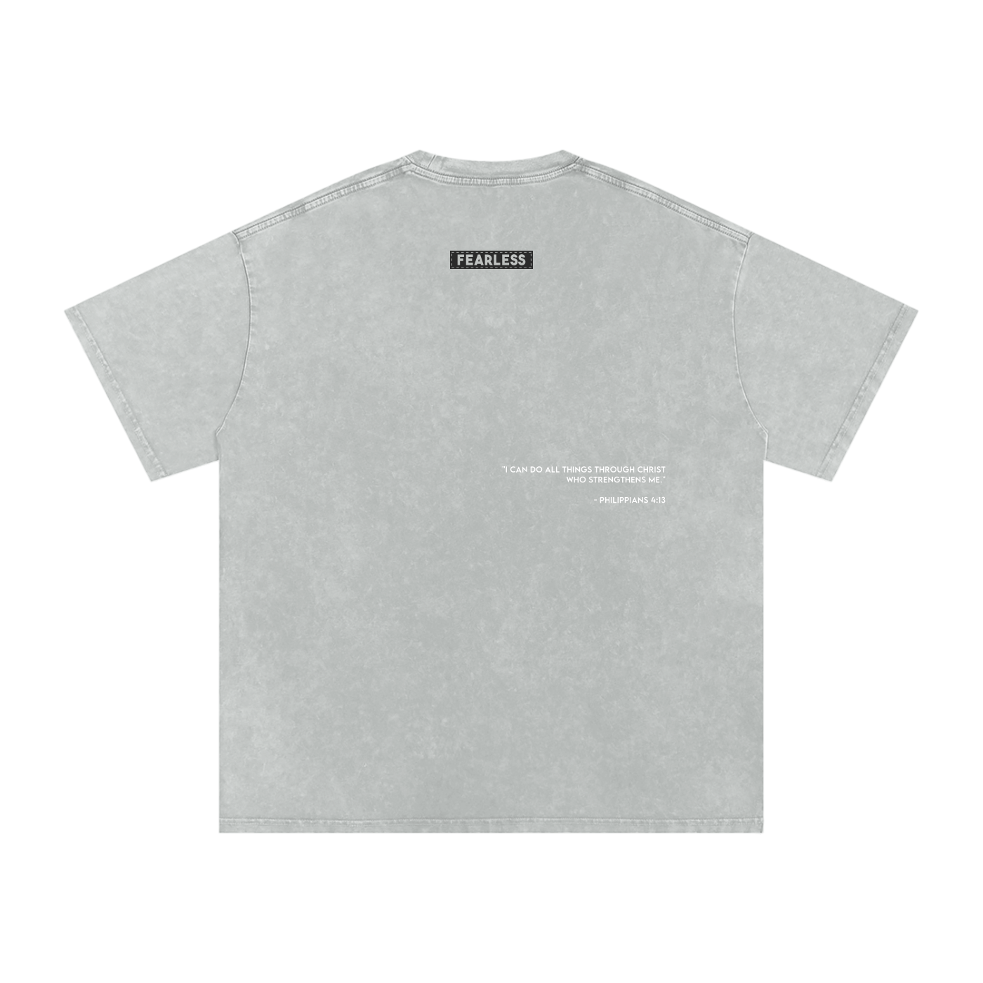 FEARLESS DTG Snow Washed Oversized Cotton T-Shirt