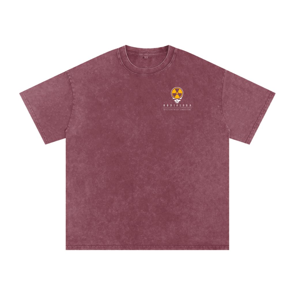 RadSkull Snow Washed Oversized Cotton T-Shirt