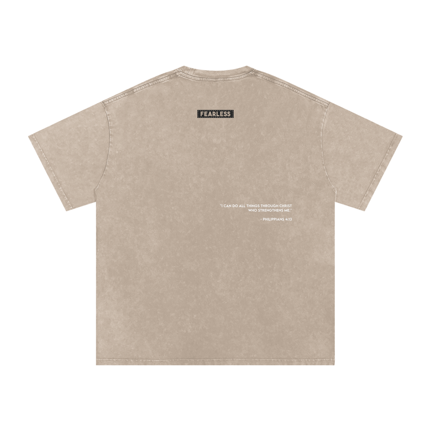 FEARLESS DTG Snow Washed Oversized Cotton T-Shirt