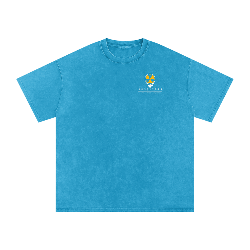 RadSkull Snow Washed Oversized Cotton T-Shirt