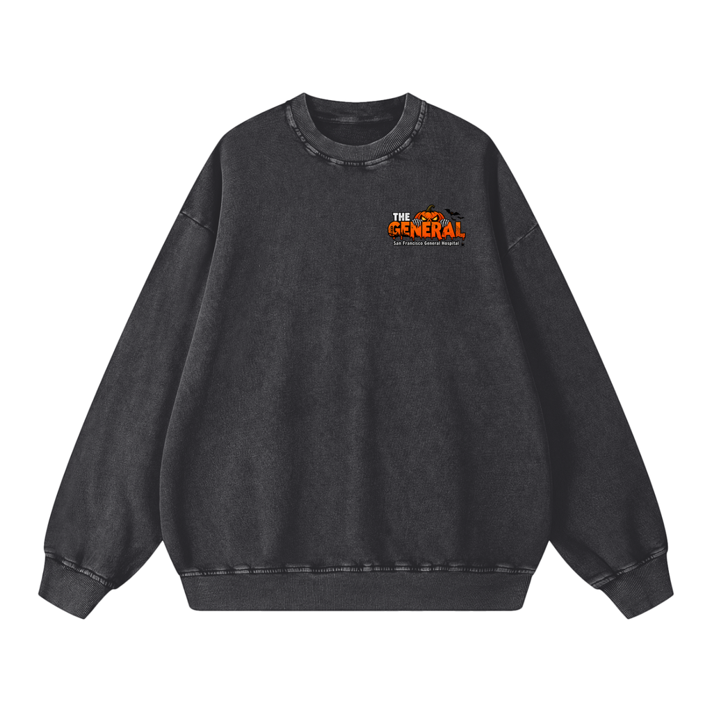 theGeneral Halloween Snow Washed Oversized Sweatshirt