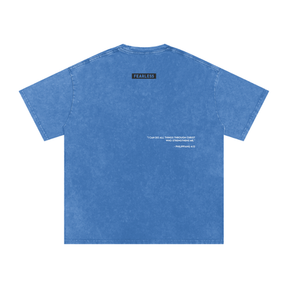 FEARLESS DTG Snow Washed Oversized Cotton T-Shirt