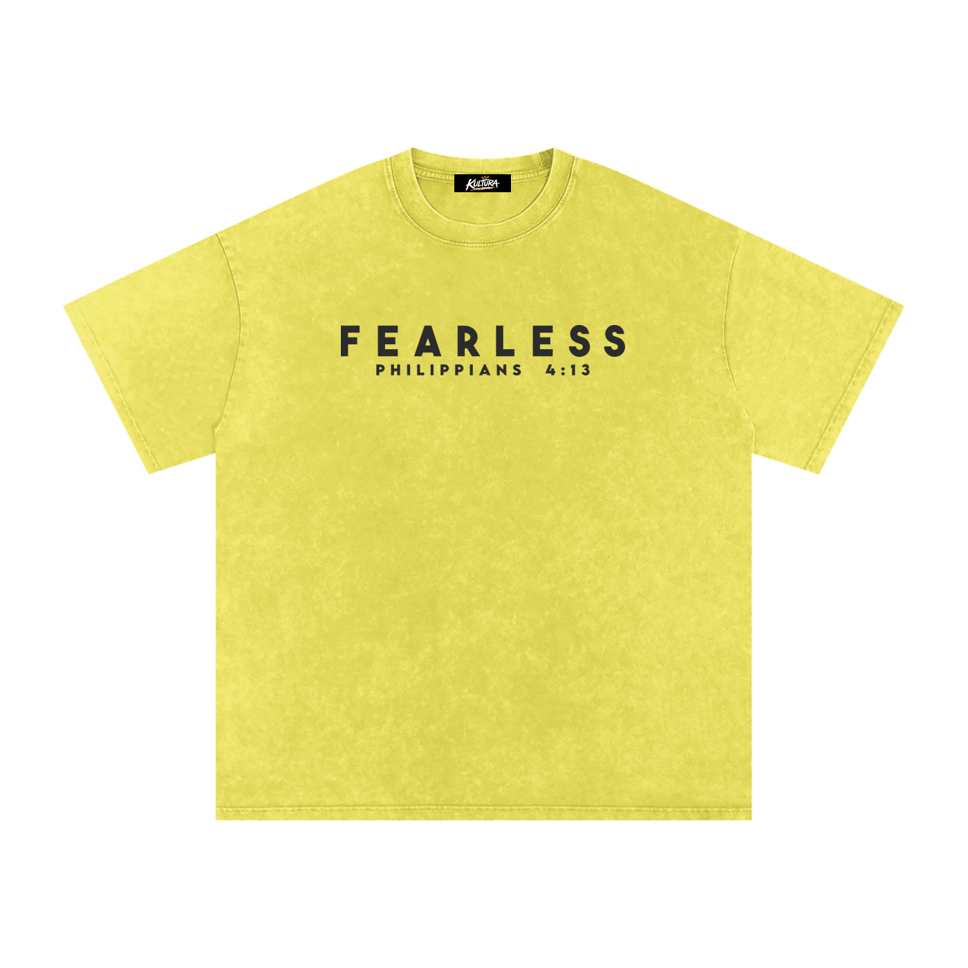 FEARLESS DTG Snow Washed Oversized Cotton T-Shirt