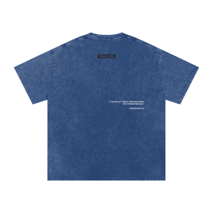 FEARLESS DTG Snow Washed Oversized Cotton T-Shirt