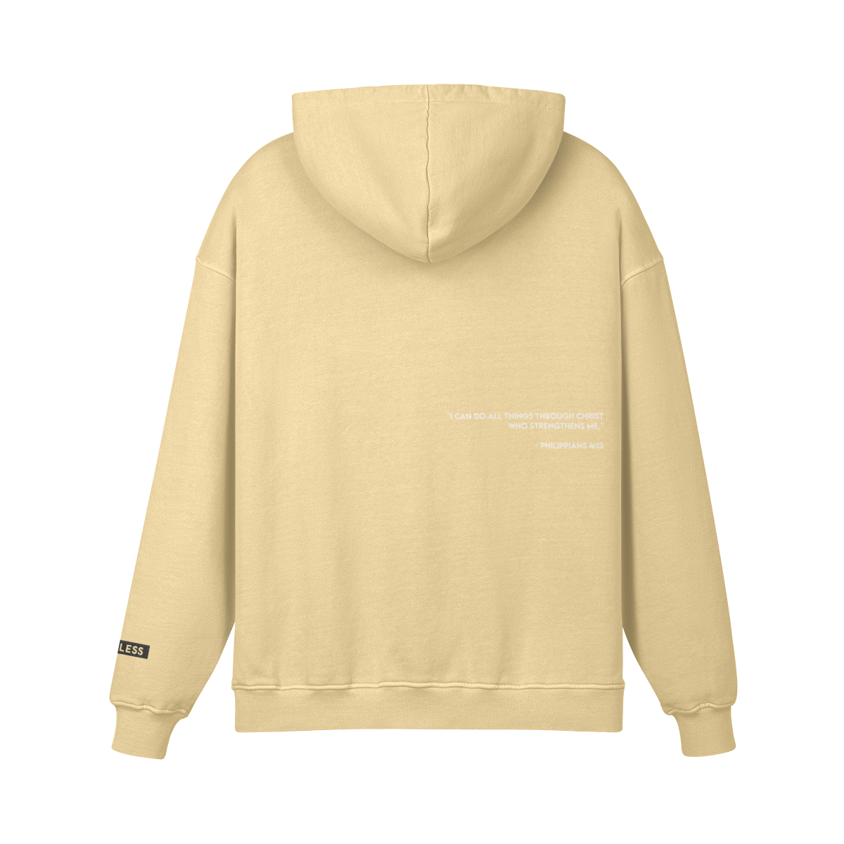 FEARLESS Embroidery Unisex Super Heavyweight Oversized Retro Pullover Hoodie