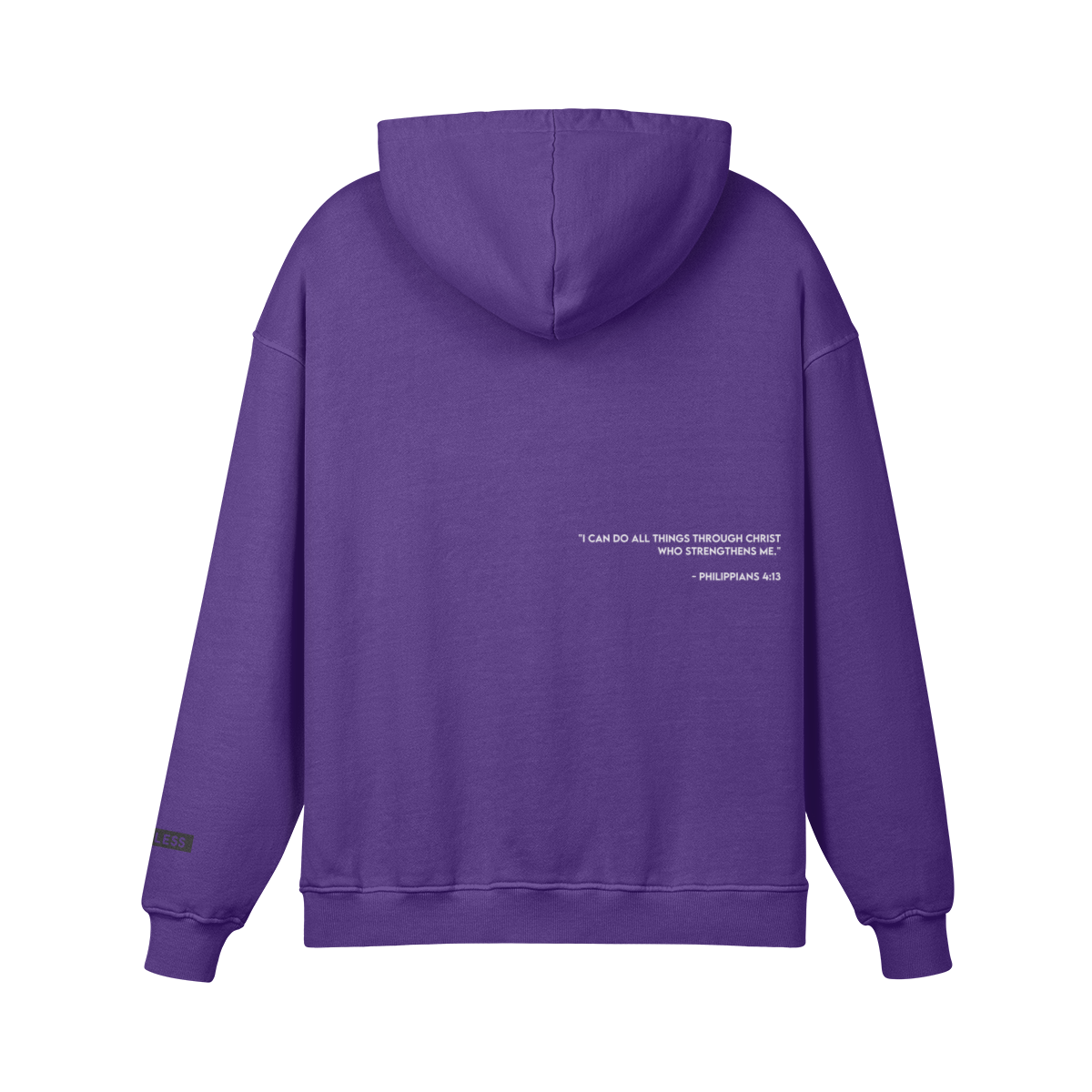 FEARLESS Embroidery Unisex Super Heavyweight Oversized Retro Pullover Hoodie