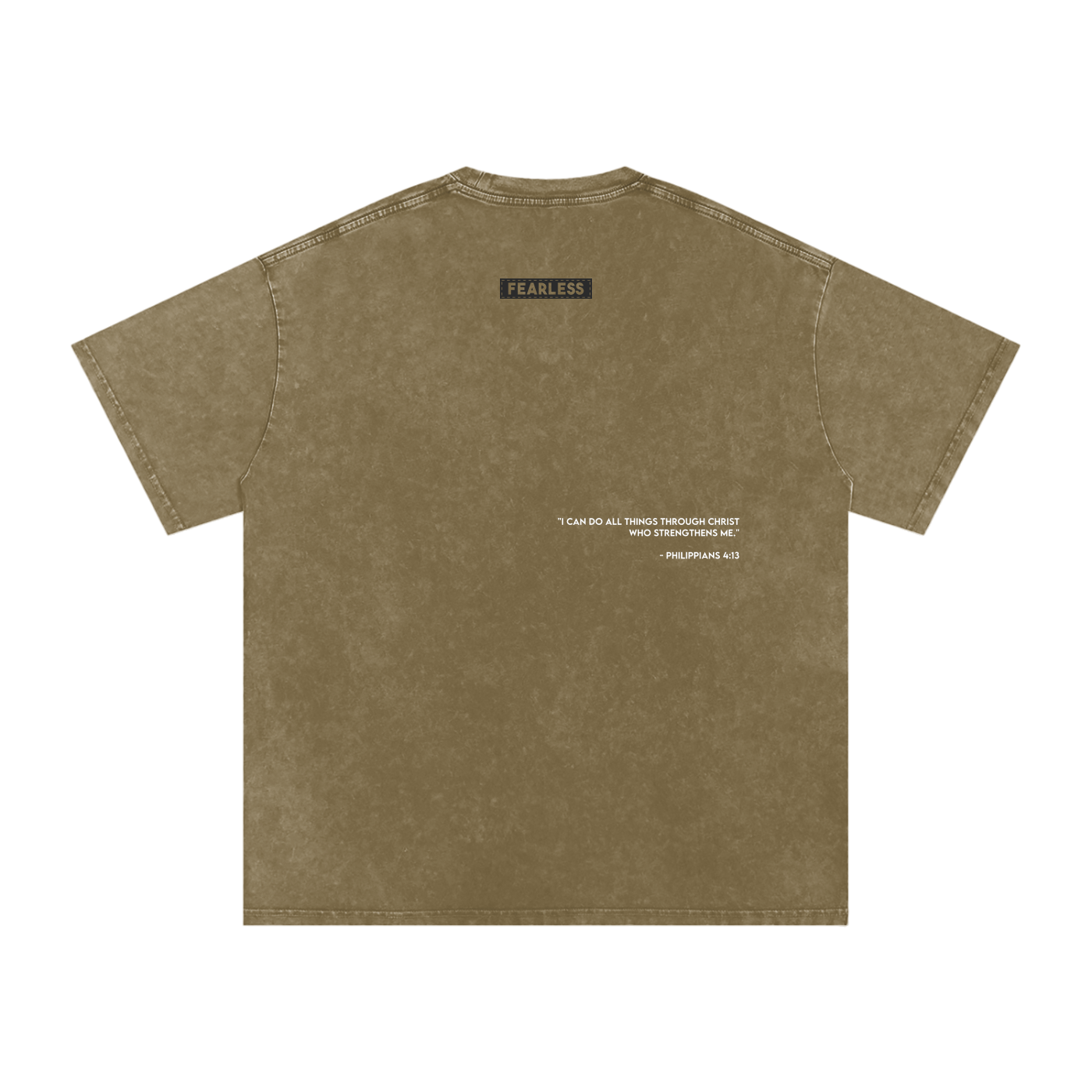 FEARLESS DTG Snow Washed Oversized Cotton T-Shirt