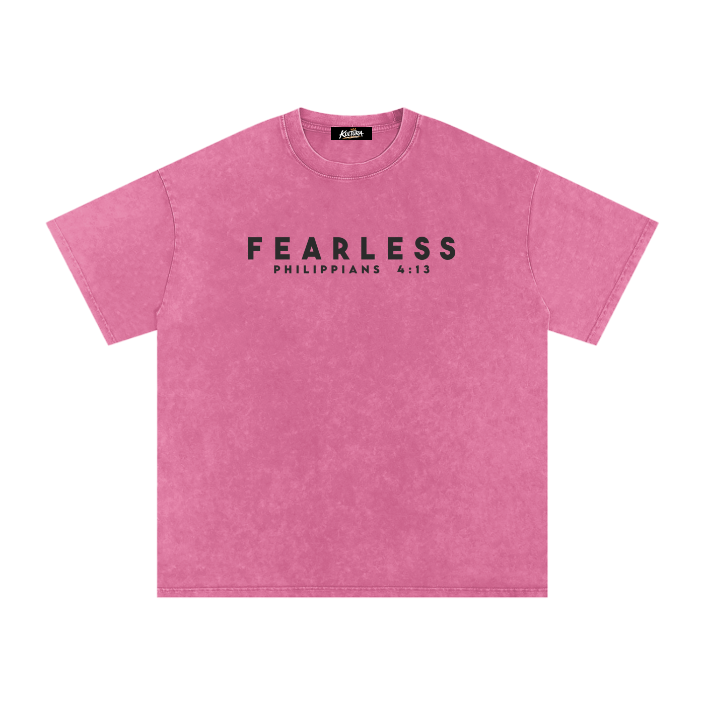 FEARLESS DTG Snow Washed Oversized Cotton T-Shirt