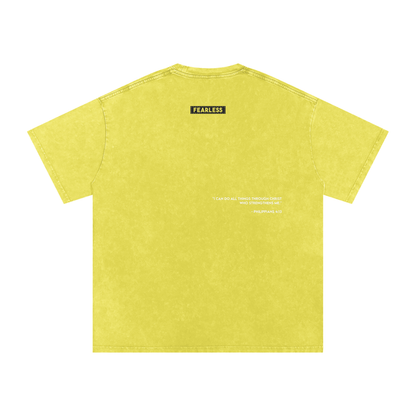FEARLESS DTG Snow Washed Oversized Cotton T-Shirt