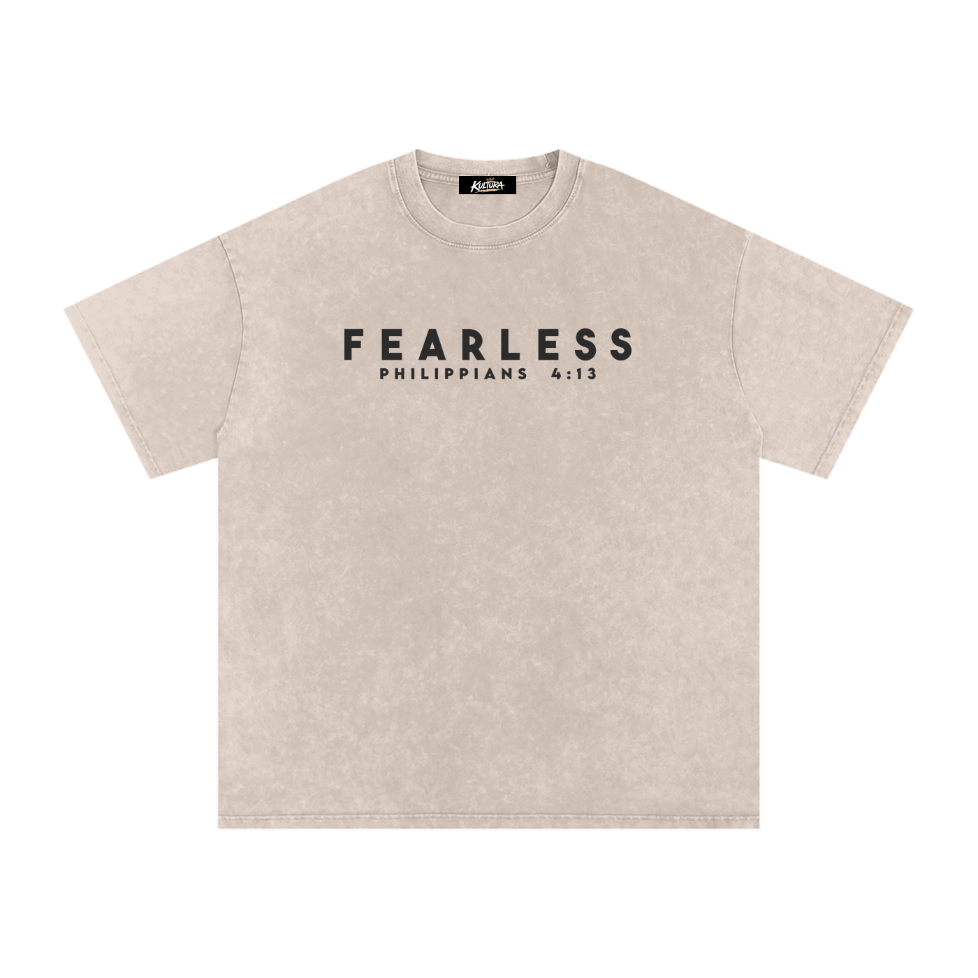 FEARLESS DTG Snow Washed Oversized Cotton T-Shirt