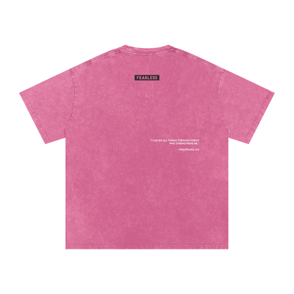 FEARLESS DTG Snow Washed Oversized Cotton T-Shirt