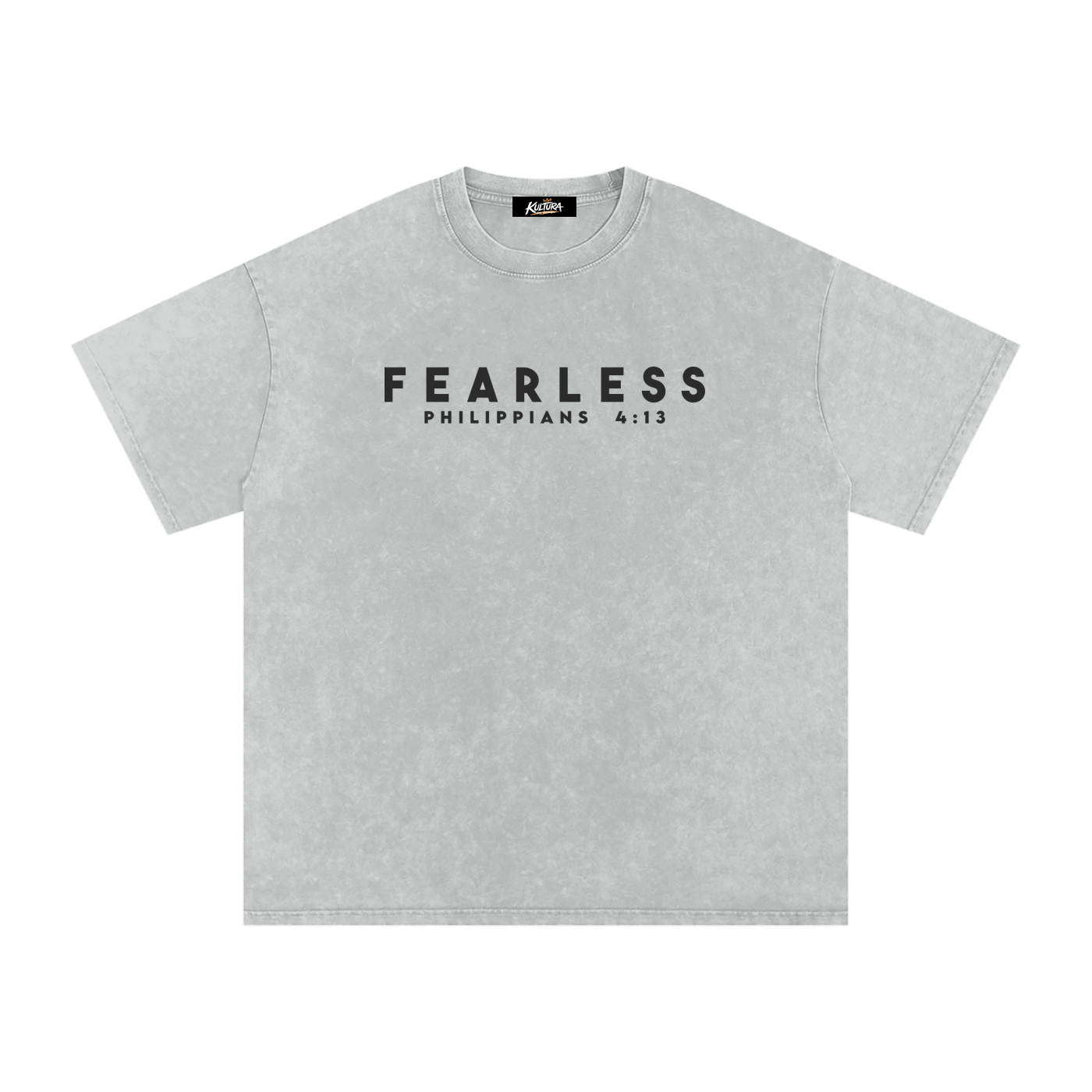 FEARLESS DTG Snow Washed Oversized Cotton T-Shirt