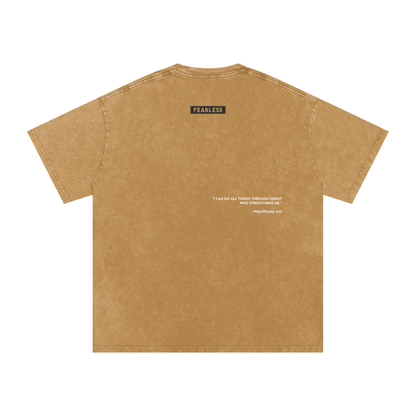 FEARLESS DTG Snow Washed Oversized Cotton T-Shirt