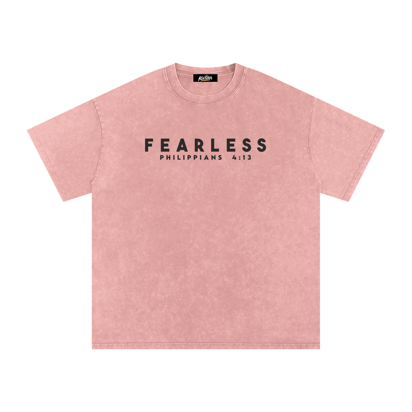 FEARLESS DTG Snow Washed Oversized Cotton T-Shirt