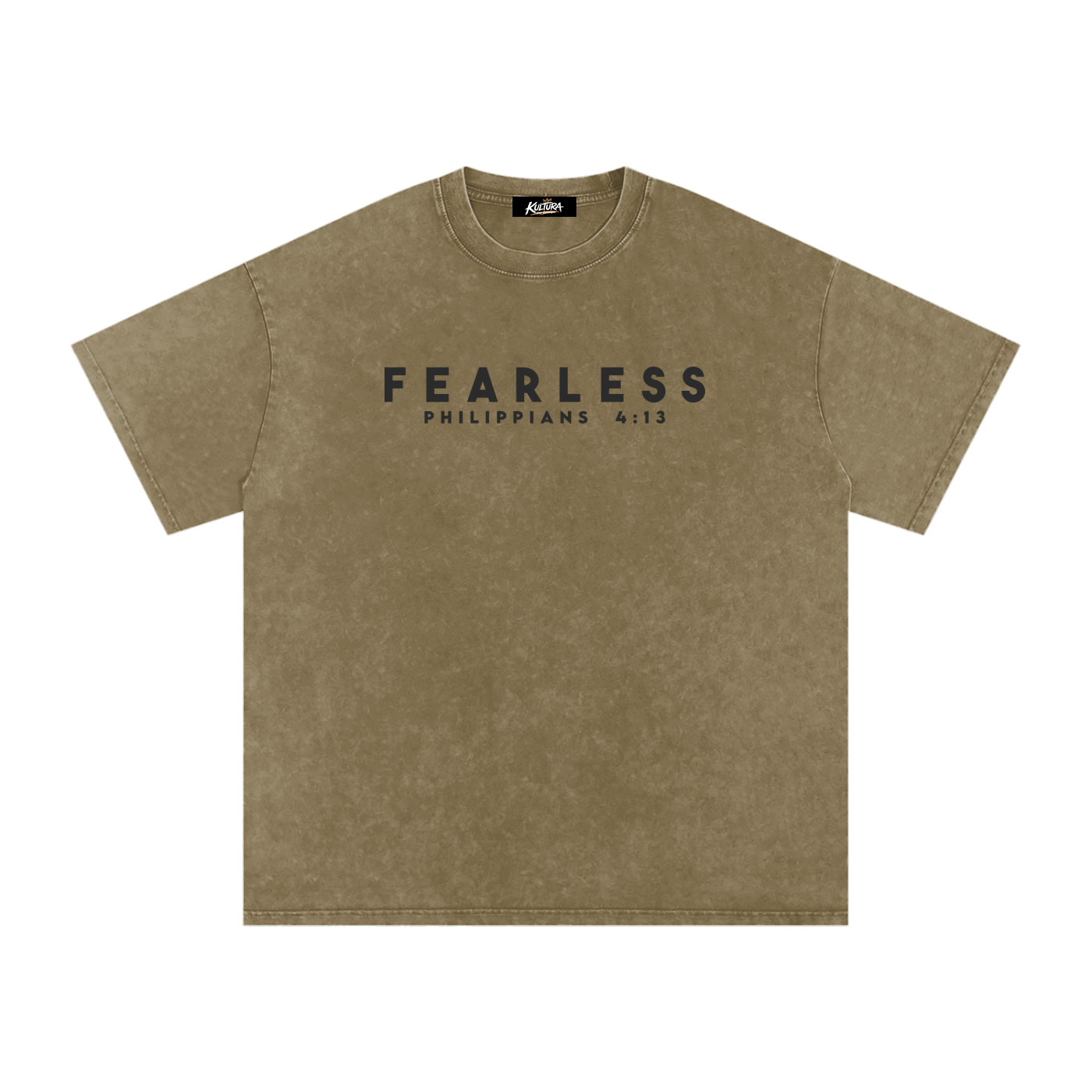 FEARLESS DTG Snow Washed Oversized Cotton T-Shirt