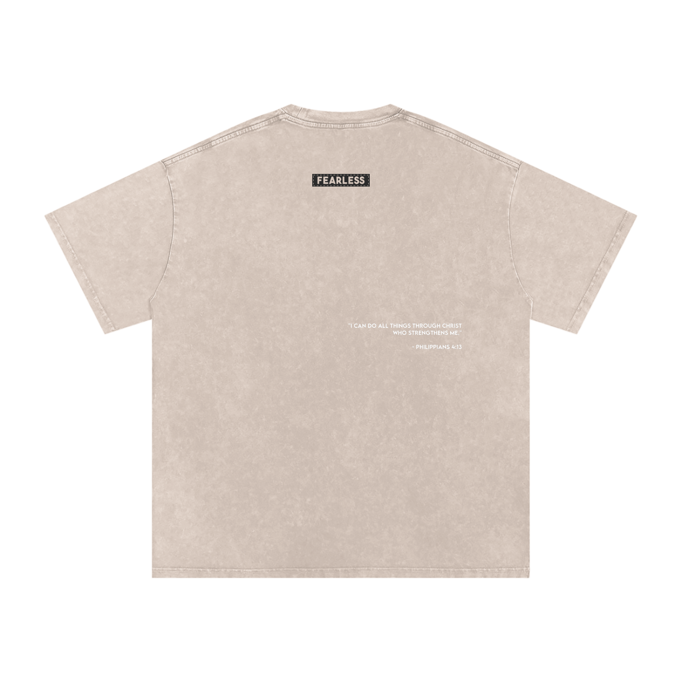 FEARLESS DTG Snow Washed Oversized Cotton T-Shirt