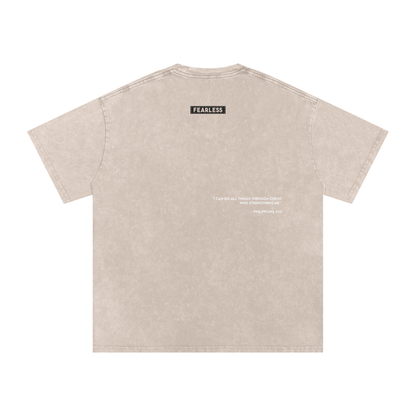 FEARLESS DTG Snow Washed Oversized Cotton T-Shirt