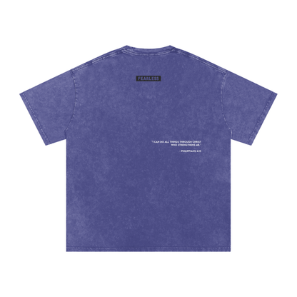 FEARLESS DTG Snow Washed Oversized Cotton T-Shirt