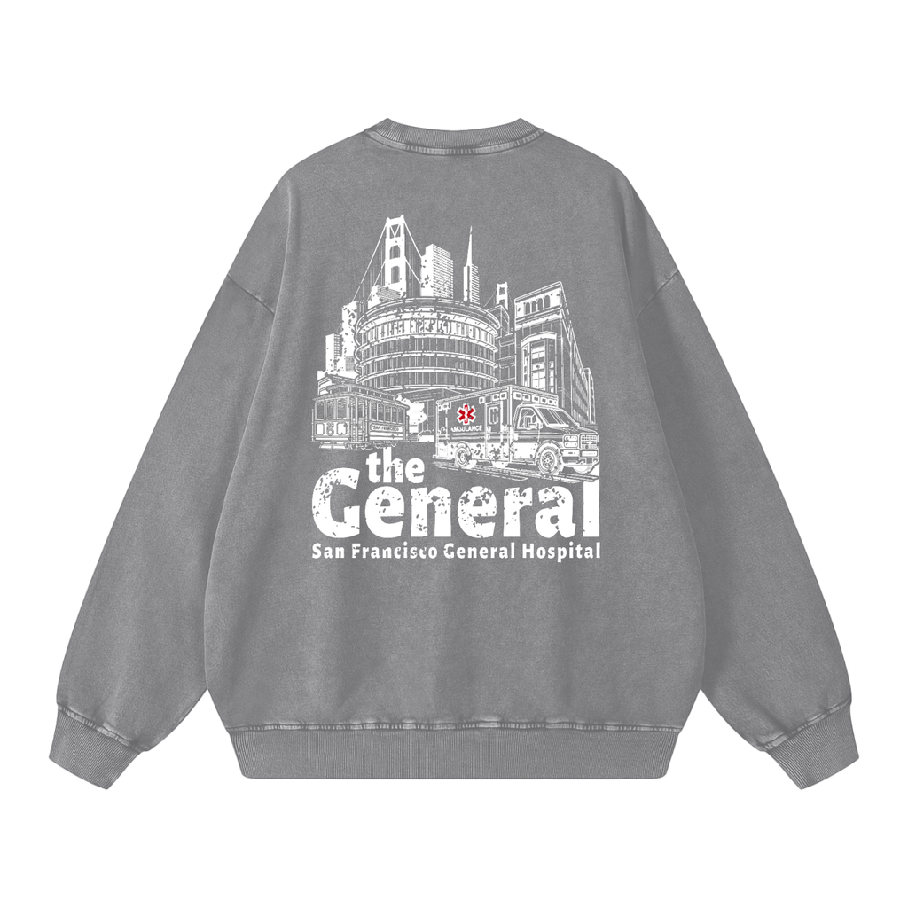 theGeneral Snow Washed Oversized Sweatshirt