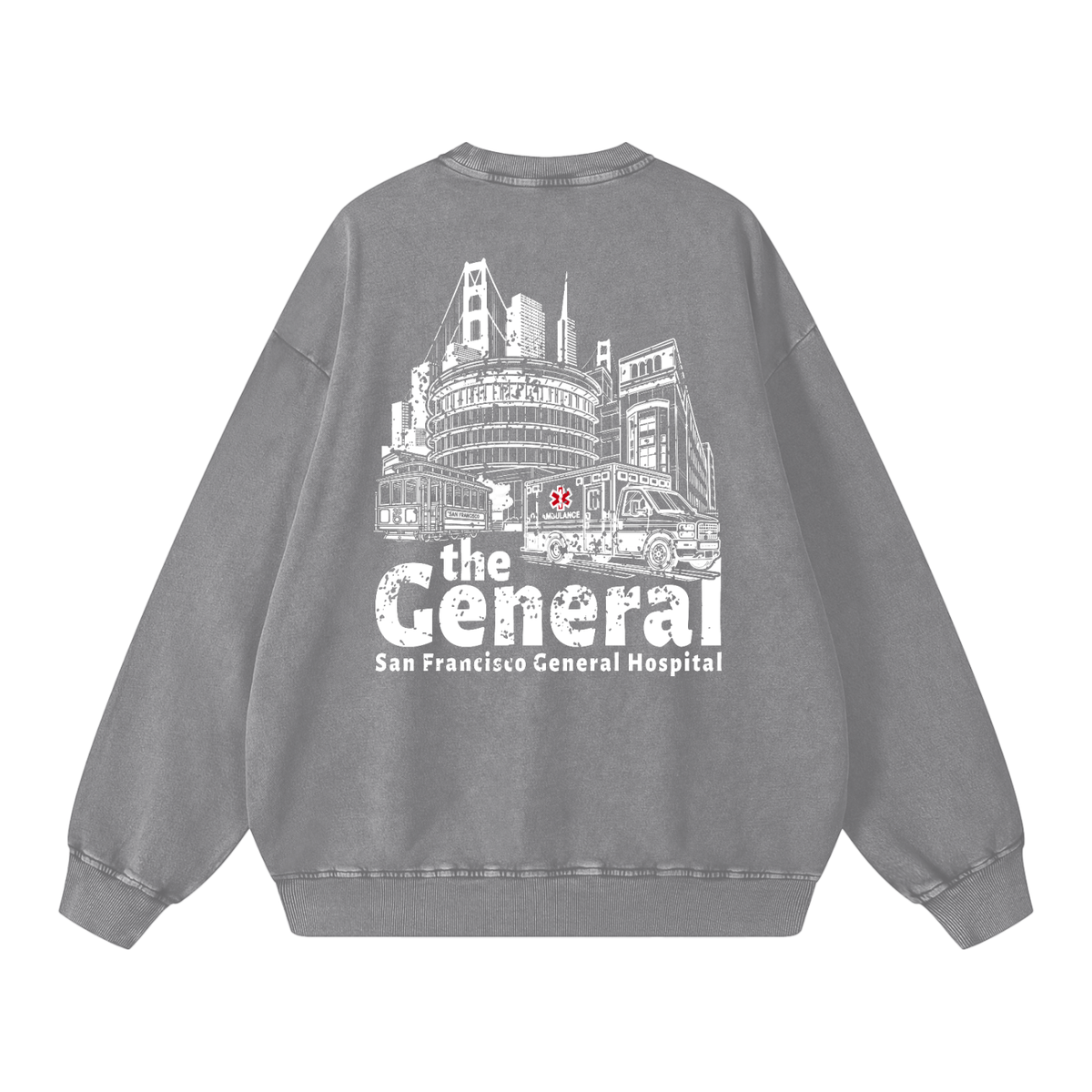 theGeneral Snow Washed Oversized Sweatshirt