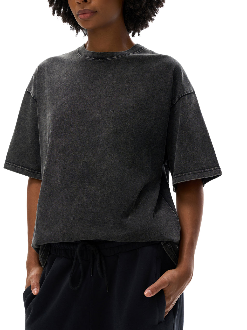 RadSkull Snow Washed Oversized Cotton T-Shirt
